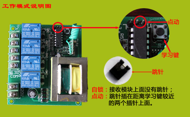 四路無(wú)線(xiàn)遙控開(kāi)關(guān)工作模式 四路無(wú)線(xiàn)遙控開(kāi)關(guān)工作模式